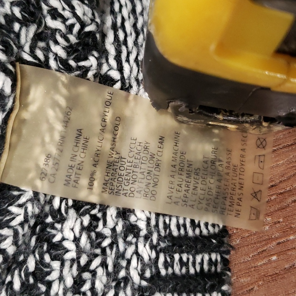 (M) FYLO London Cozy Knit Geometric Print Oversized Sweater Cottagecore Cabin - Picture 6 of 7